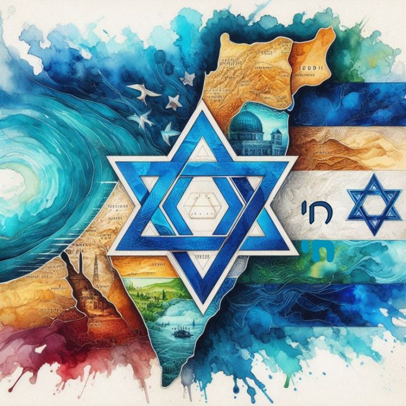 Photo Mosaic Print - DIY Diamond Painting Star of David