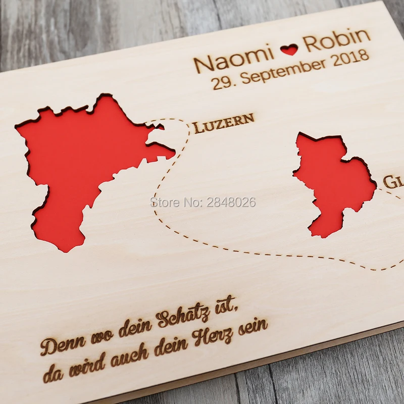 Rustic personalized wedding gu - Custom Photo Book recension och pris