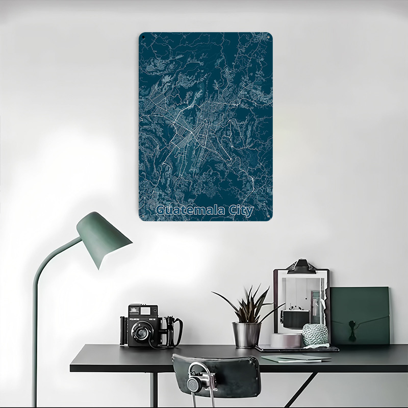 Guatemala City Map Tinplate Po - Custom Map Poster recension och pris