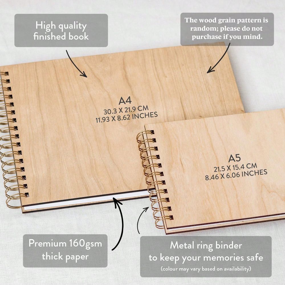 Customized A4 A5 Wooden Weddin - Custom Photo Book recension och pris
