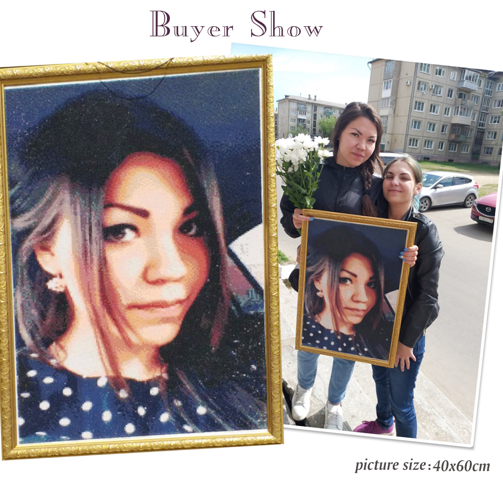 HUACAN Diamond Mosaic Custom P - Photo Mosaic Print recension och pris
