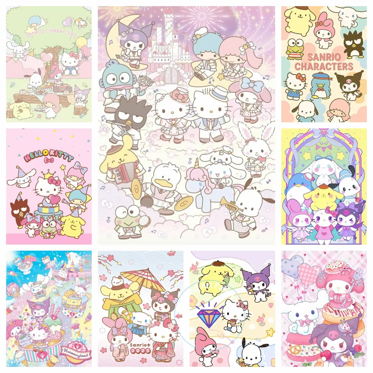 Diamond Painting Sanrio Family - Photo Mosaic Print recension och pris